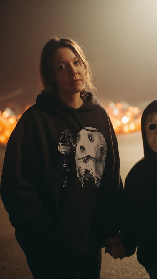 Boo-Hoo: The Saddest Trick-or-Treating Ghost Heavyweight Hoodie