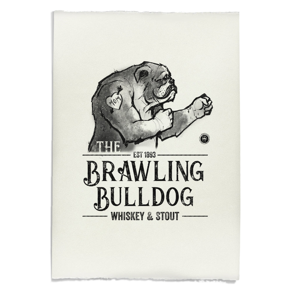 Brawling Bulldog Pub: Brawler's Haven Art Print