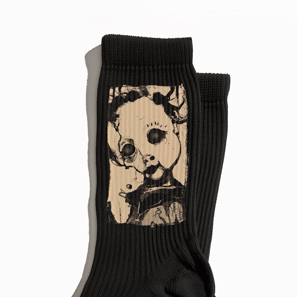 Broken Doll Crew Socks