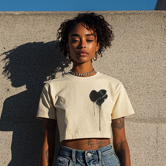 Broken Heart Crop Tee