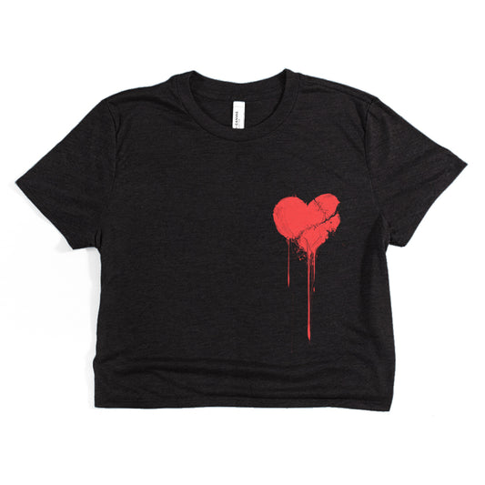 Broken Heart Crop Tee