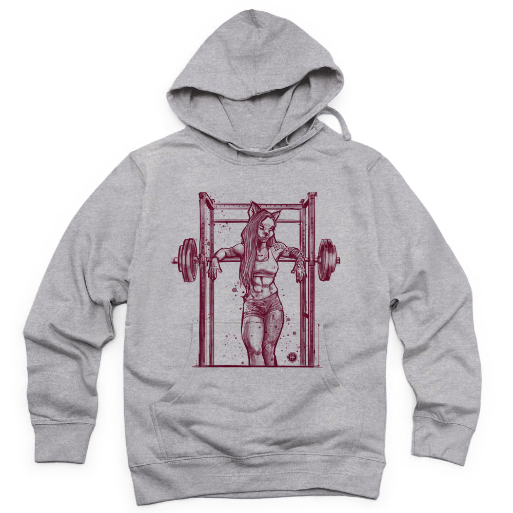 Buff She-wolf: Howling Strength Hoodie