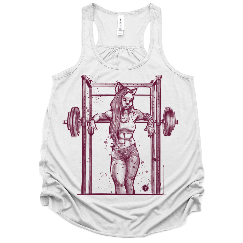 Buff She-wolf: Howling Strength Tank Top