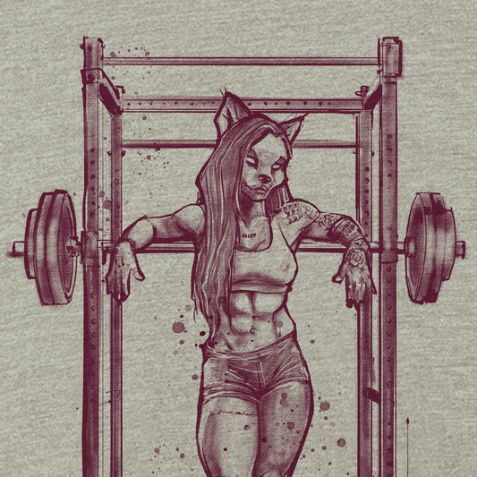 Buff She-wolf: Howling Strength T-Shirt