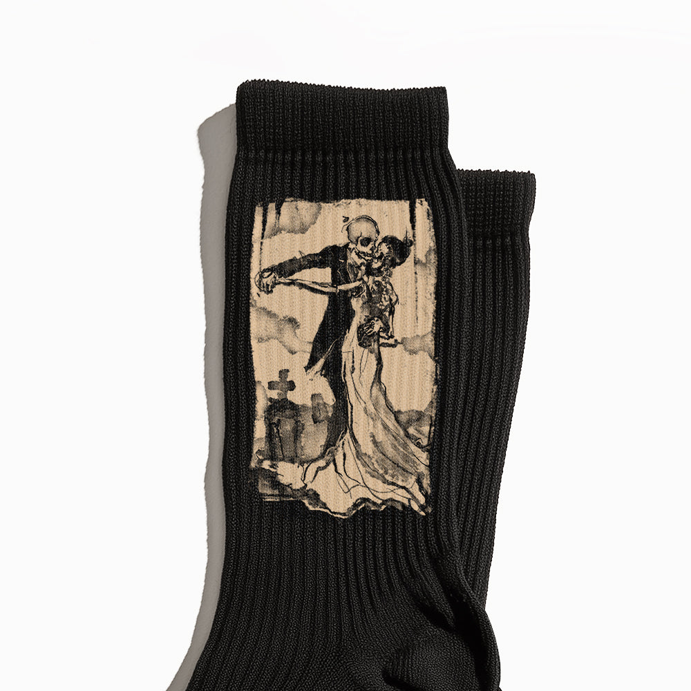 Cemetery Waltz Crew Socks