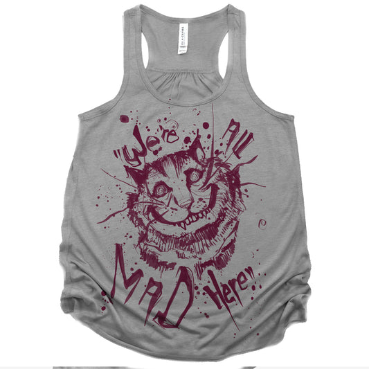 Cheshire Cat: We're All Mad Tank Top