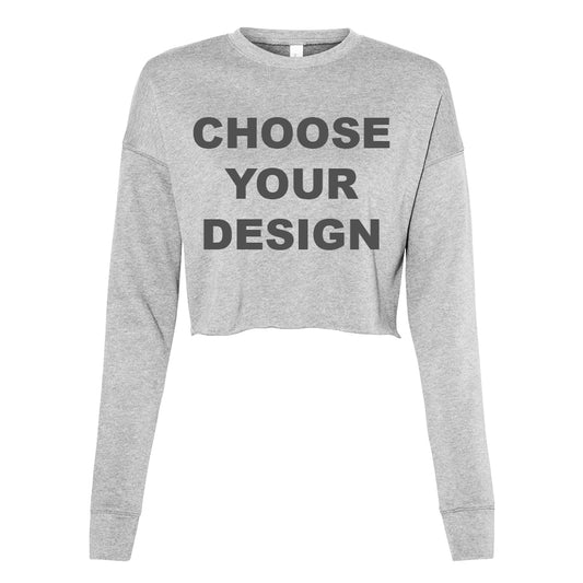 Custom Women's Cropped Sweatshirt (7503)