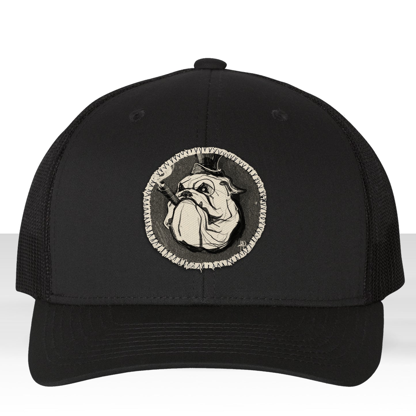 Cigar Bulldog: Tough, Smoky, and Full of Character Trucker Hat