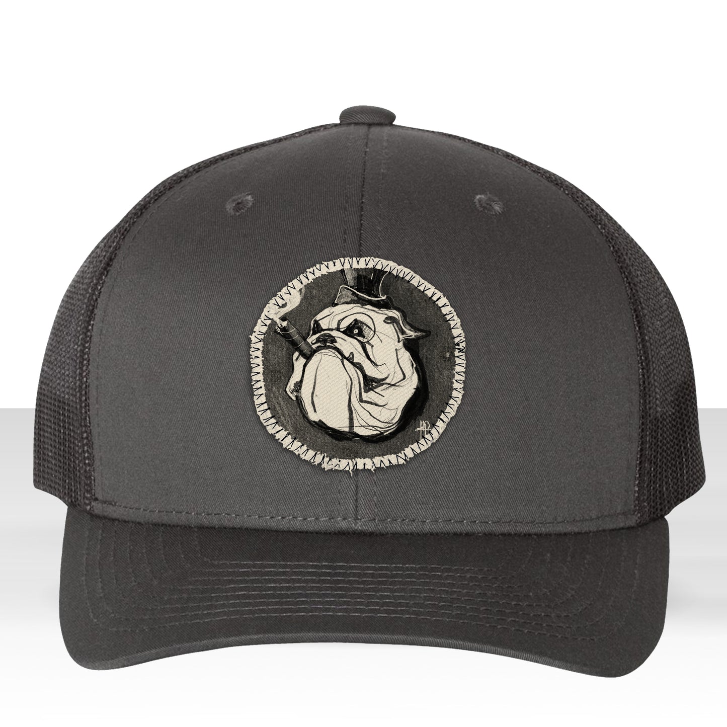 Cigar Bulldog: Tough, Smoky, and Full of Character Trucker Hat