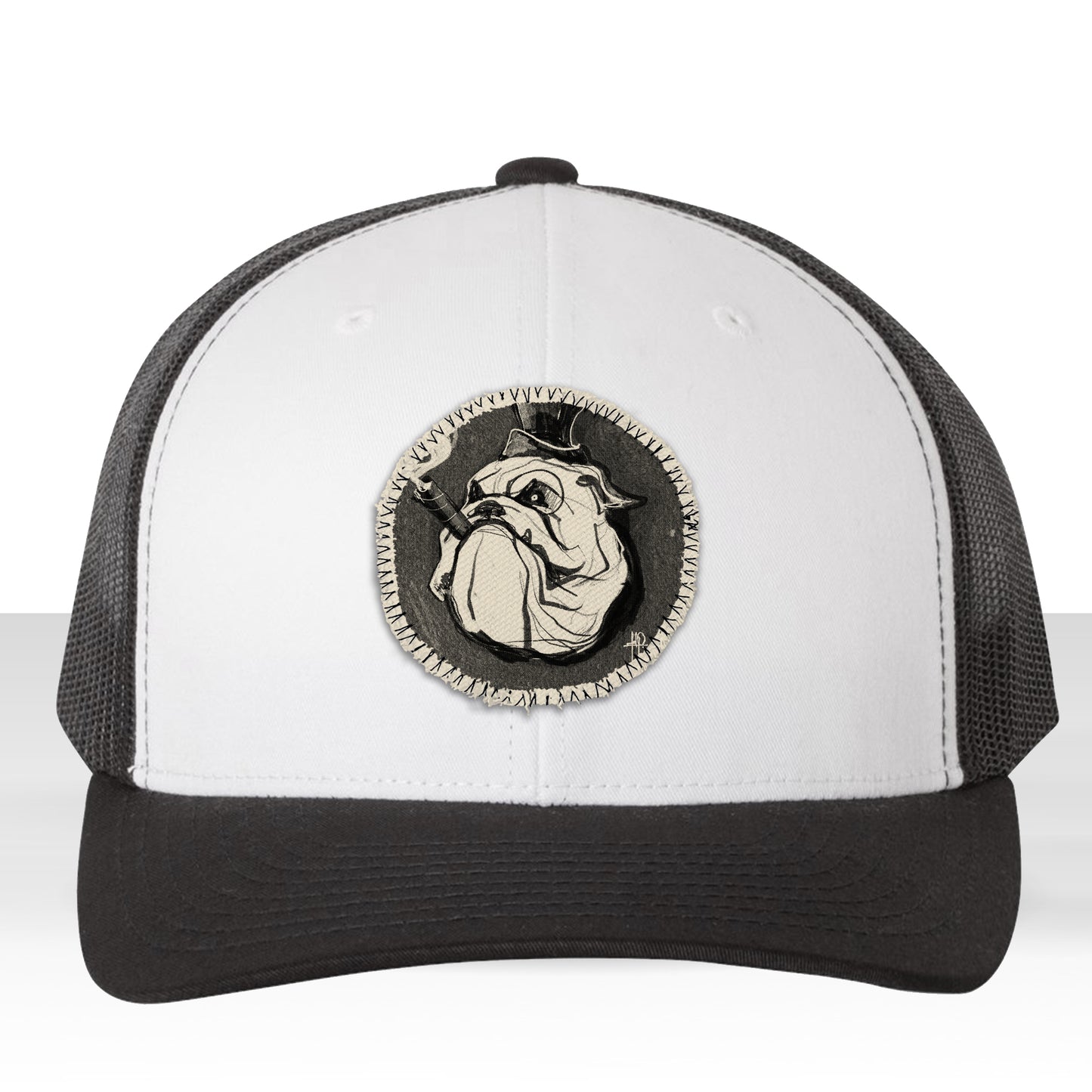 Cigar Bulldog: Tough, Smoky, and Full of Character Trucker Hat