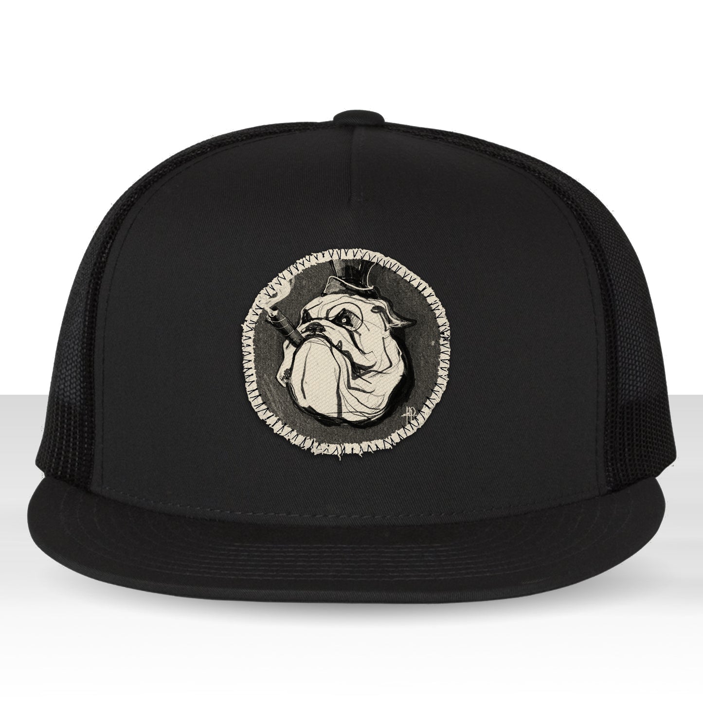 Cigar Bulldog: Tough, Smoky, and Full of Character Trucker Hat