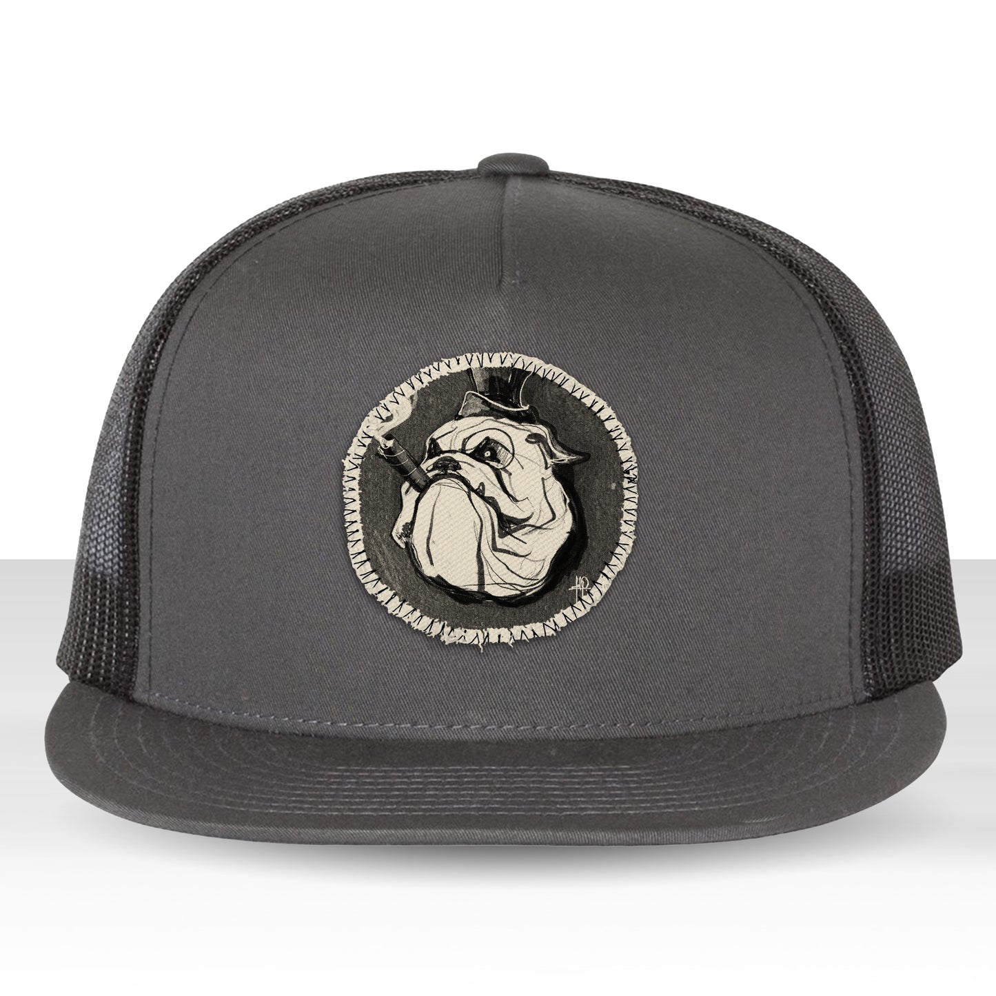 Cigar Bulldog: Tough, Smoky, and Full of Character Trucker Hat