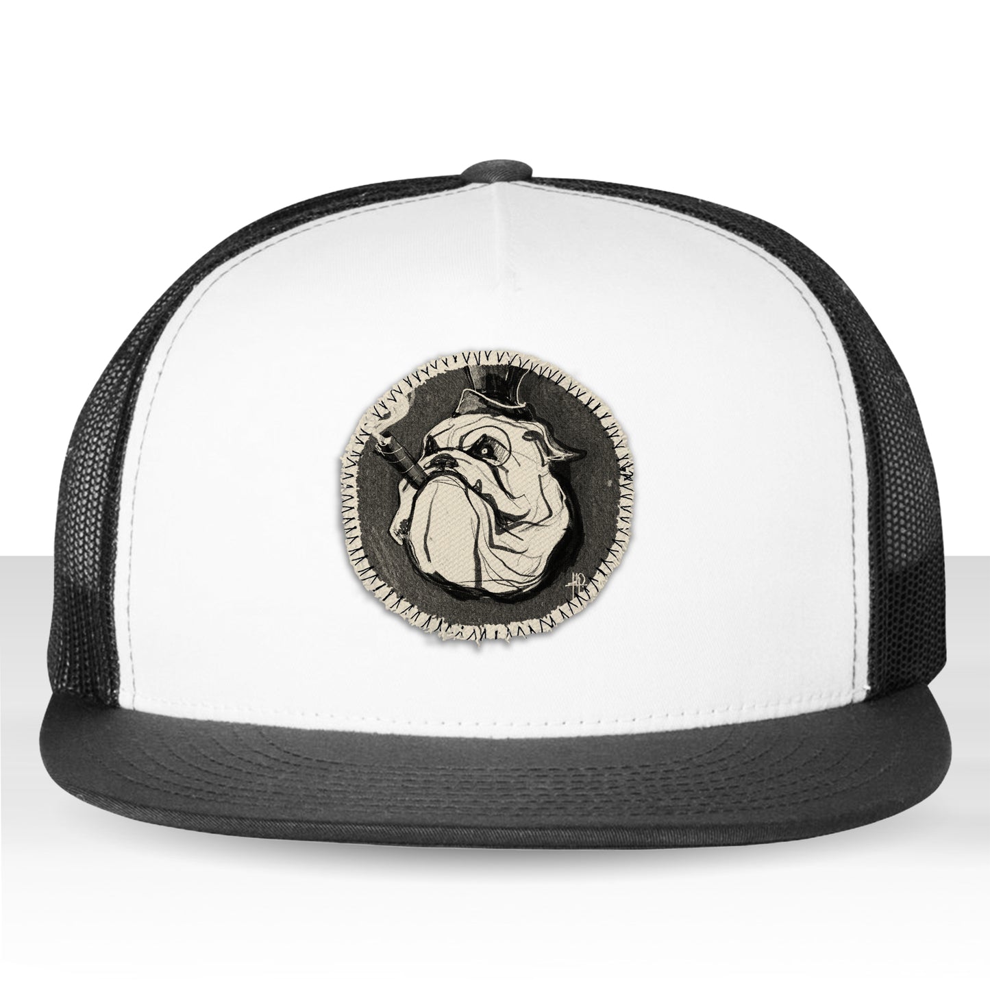 Cigar Bulldog: Tough, Smoky, and Full of Character Trucker Hat
