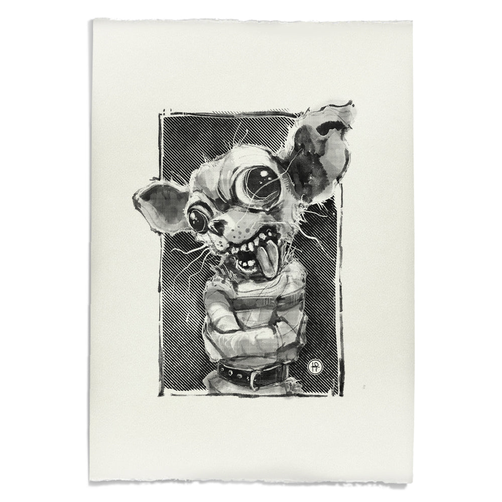 Crazy Chihuahua: Wild Manic Pup Art Print