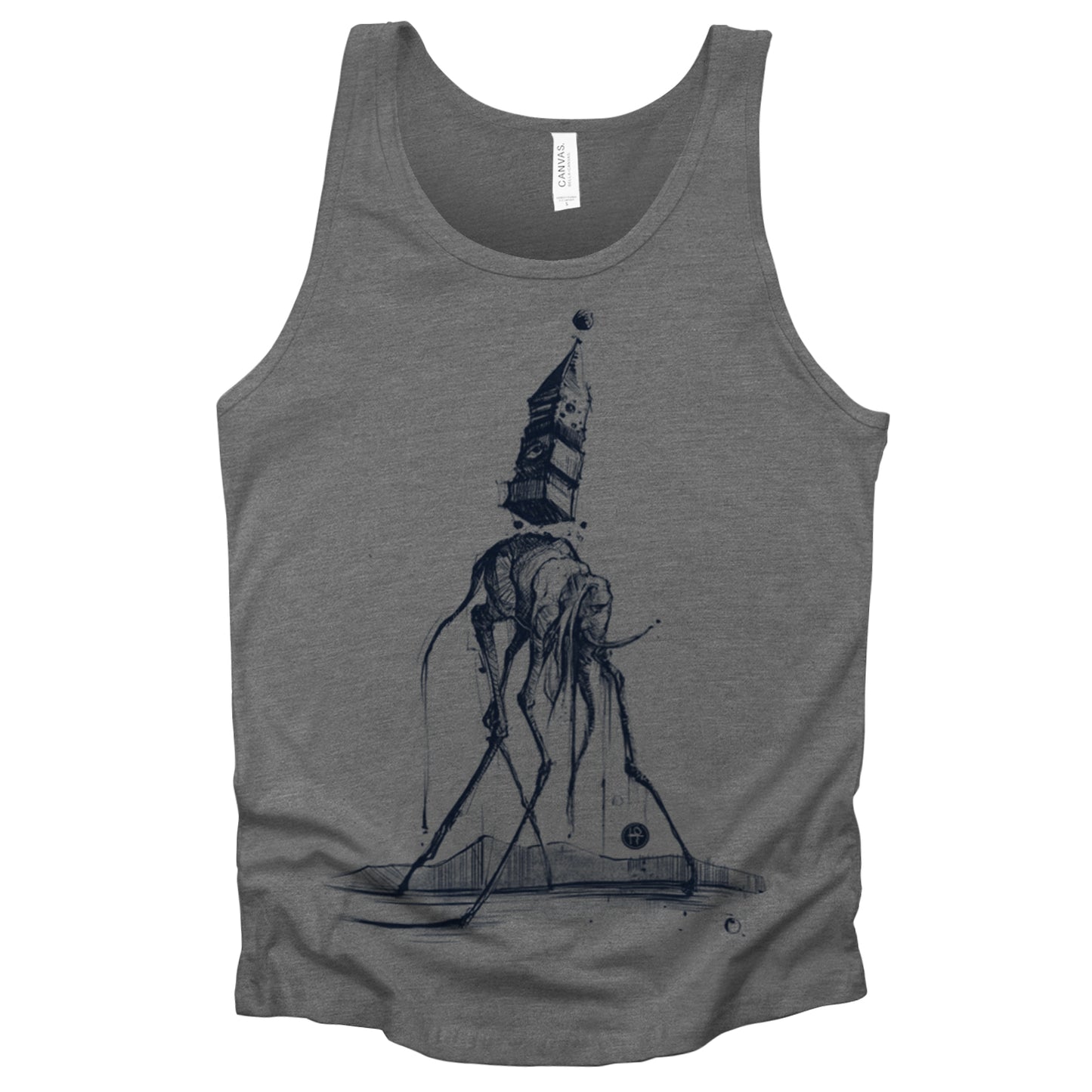 Dali's Elephant: Surreal Elegance Tank Top
