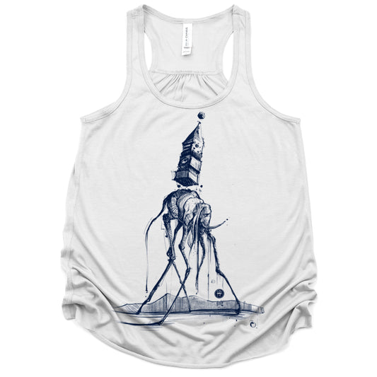 Dali's Elephant: Surreal Elegance Tank Top