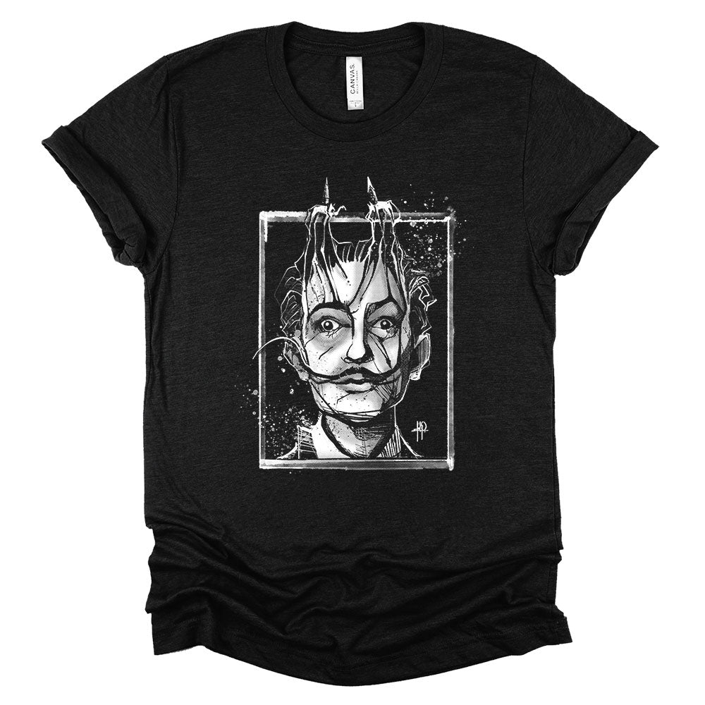 Dali's Portrait: Surreal Tribute T-Shirt