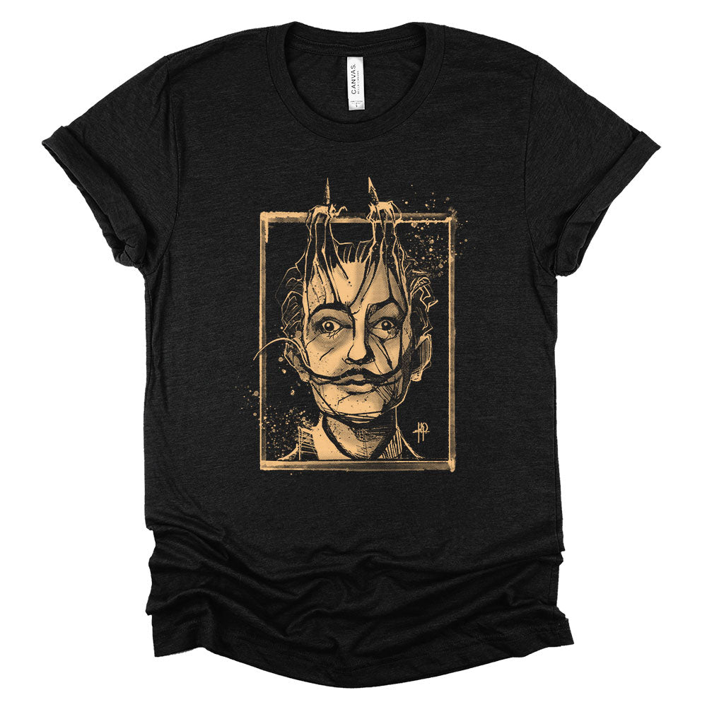 Dali's Portrait: Surreal Tribute T-Shirt