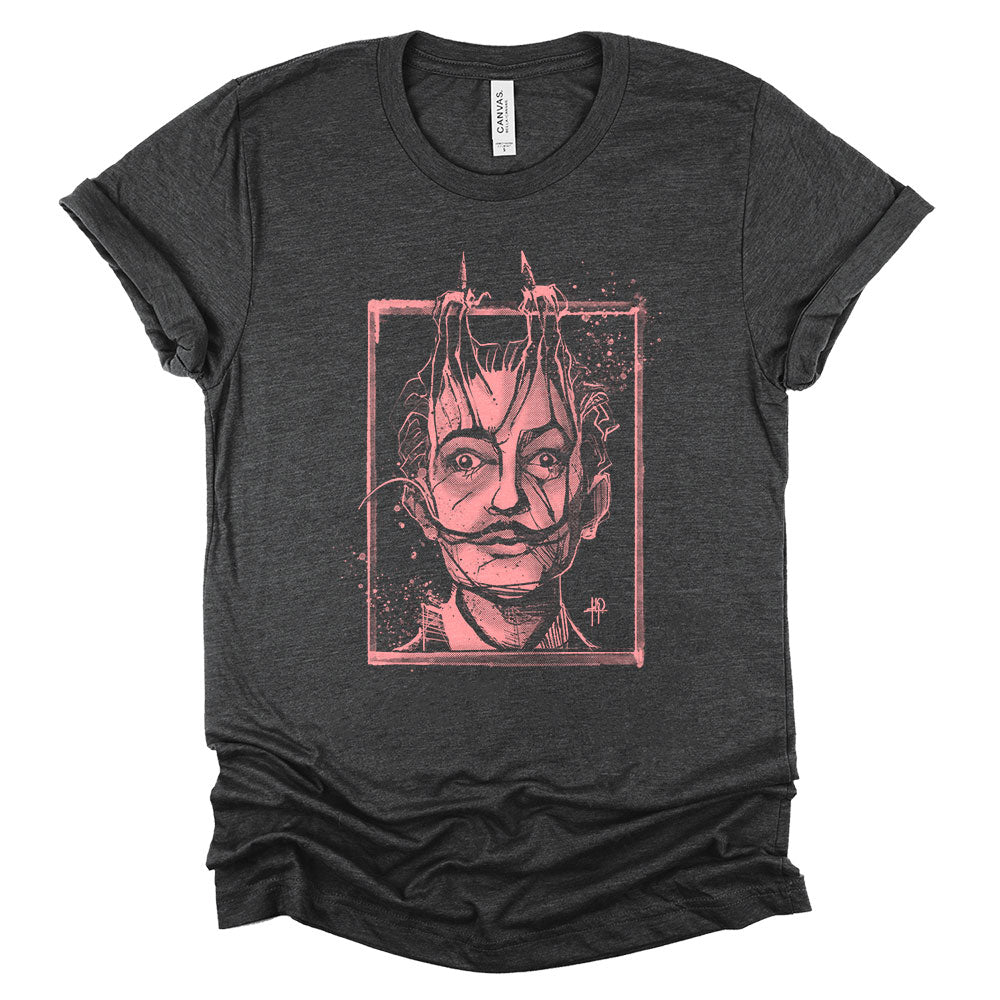 Dali's Portrait: Surreal Tribute T-Shirt