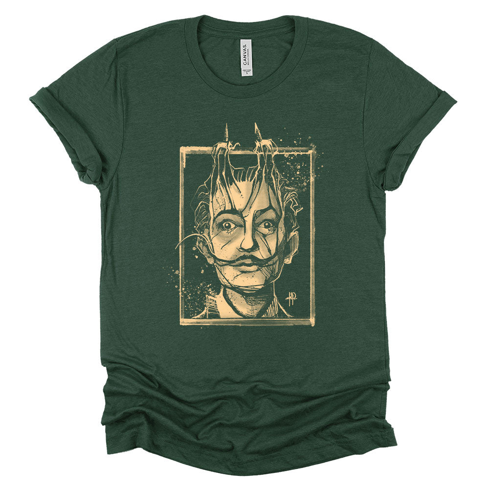 Dali's Portrait: Surreal Tribute T-Shirt