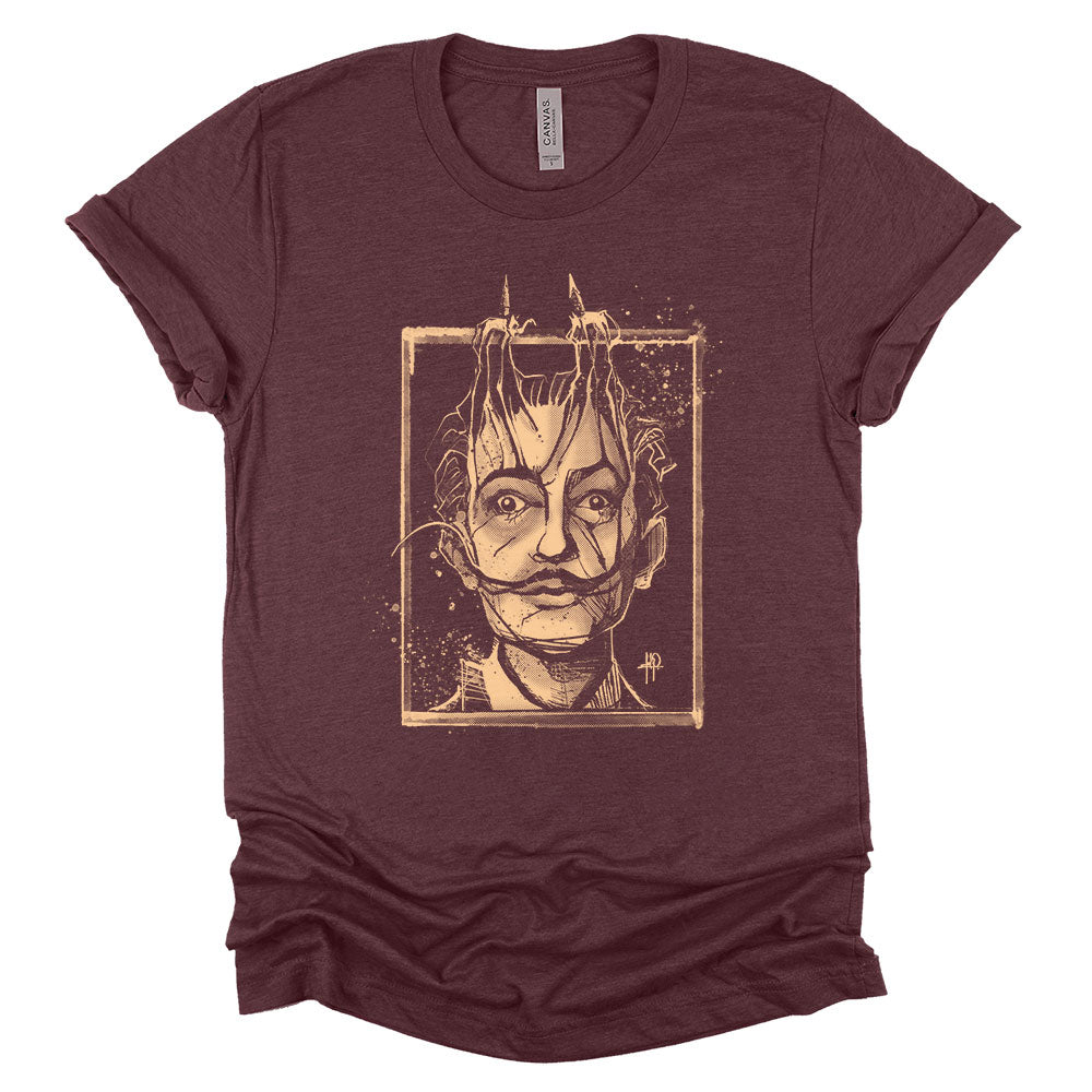Dali's Portrait: Surreal Tribute T-Shirt