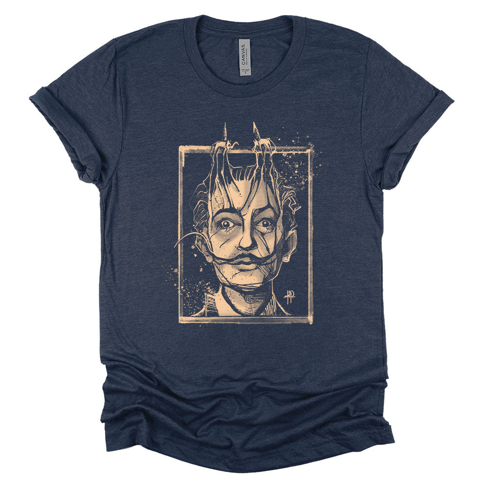 Dali's Portrait: Surreal Tribute T-Shirt