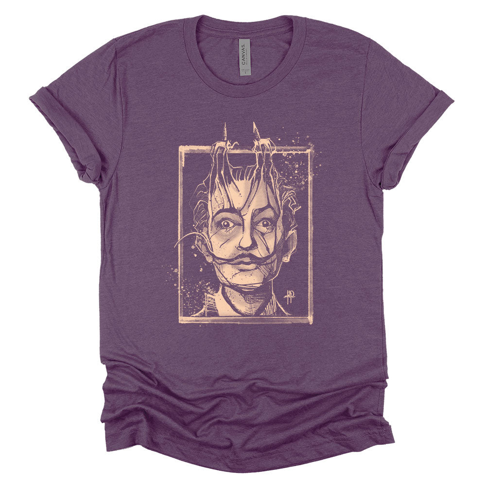 Dali's Portrait: Surreal Tribute T-Shirt