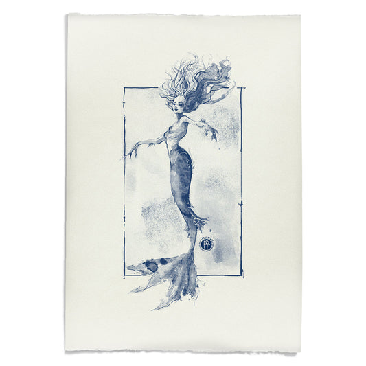 Dancing Mermaid: An Ocean Ballad Art Print