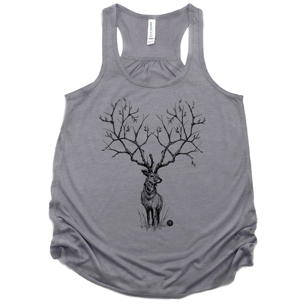 Enchanted Deer: Majestic Tranquility Tank Top