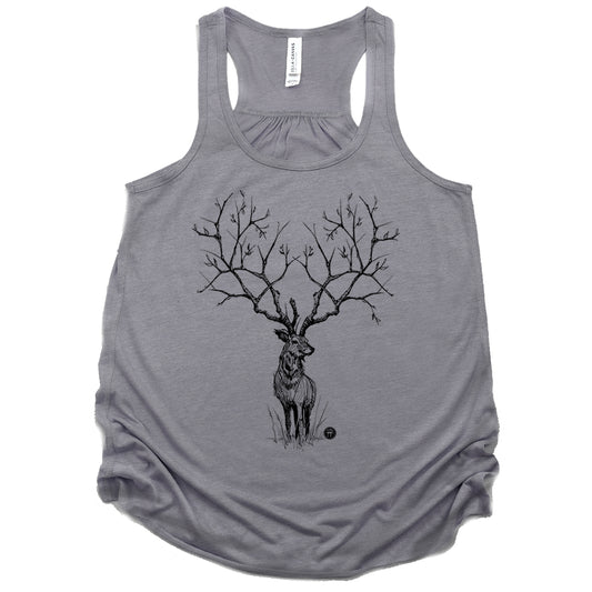 Enchanted Deer: Majestic Tranquility Tank Top