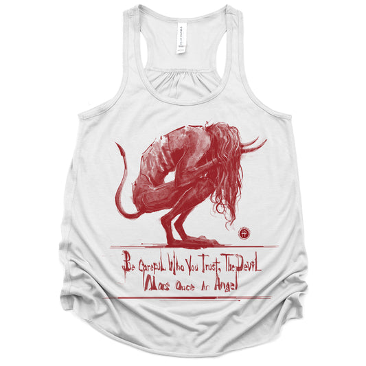 Don't Trust the Devil: Beware of the Fallen Angel Tank Top