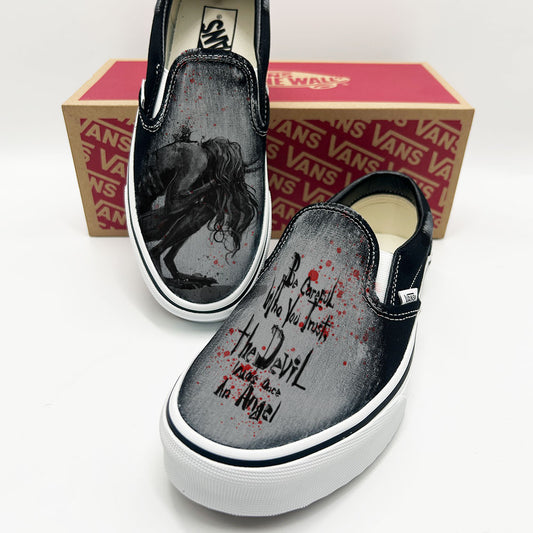 Don't Trust the Devil: Beware of the Fallen Angel Vans Slip ons