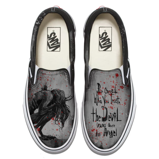 Don't Trust the Devil: Beware of the Fallen Angel Vans Slip ons