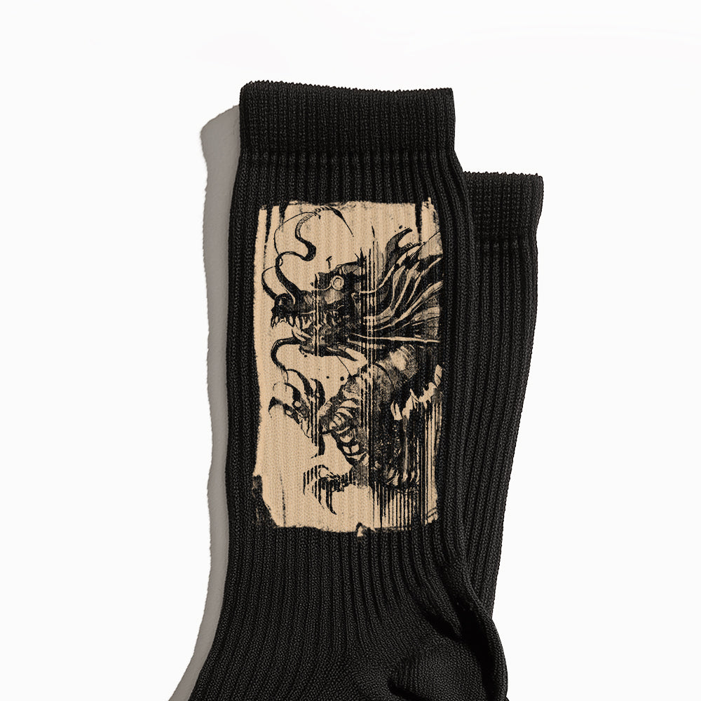 Dragon Wash Crew Socks