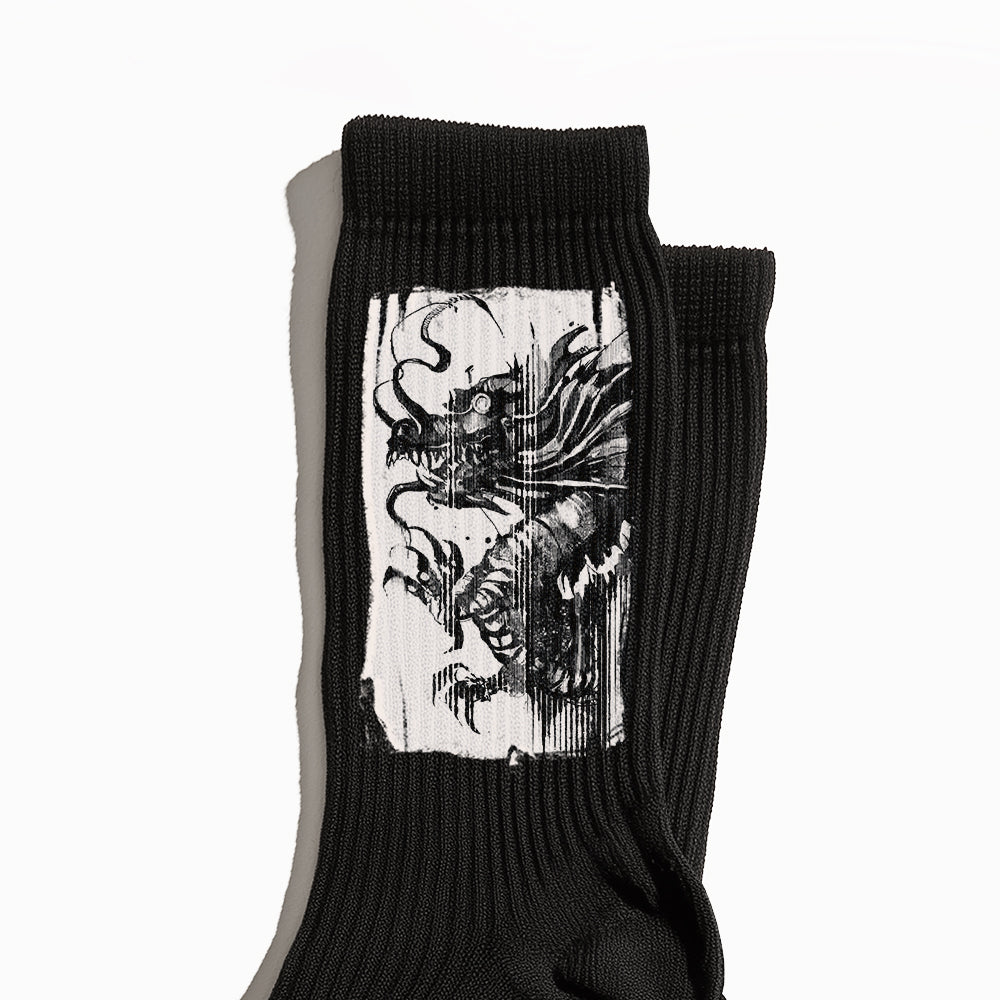 Dragon Wash Crew Socks