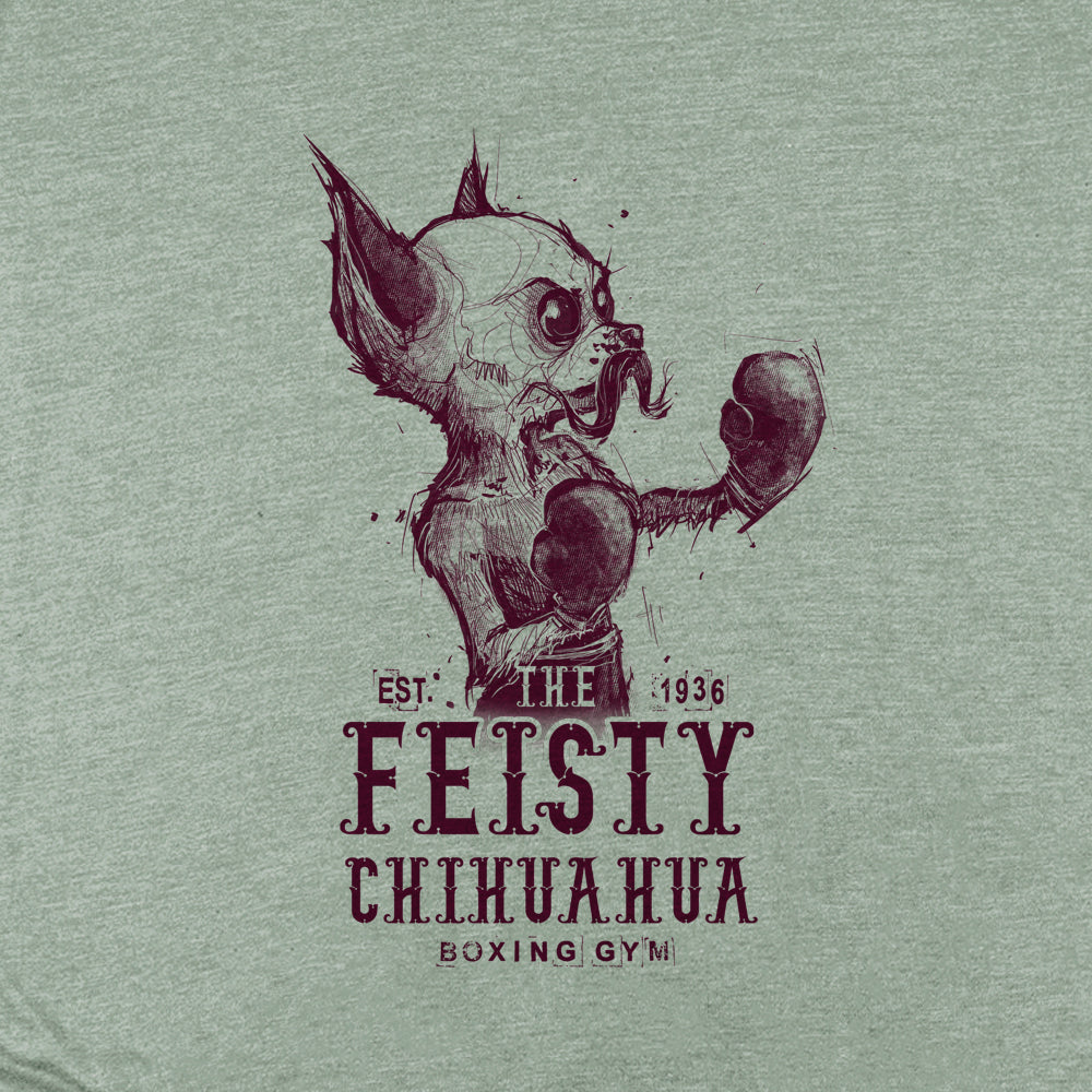 Pocket Feisty Chihuahua Boxing Gym: Punchy Pooch Attitude T-Shirt
