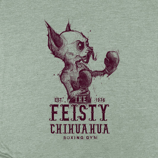 Pocket Feisty Chihuahua Boxing Gym: Punchy Pooch Attitude T-Shirt