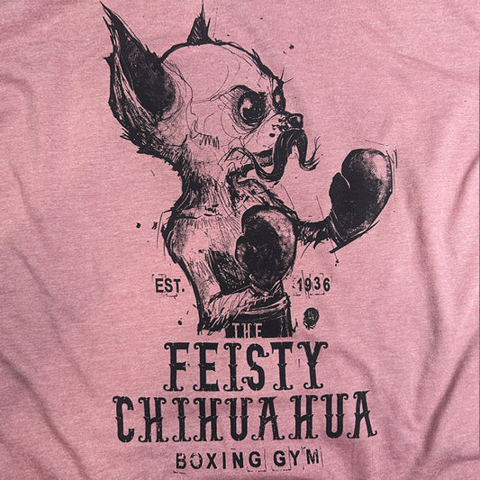 Feisty Chihuahua Boxing Gym: Punchy Pooch Attitude T-Shirt