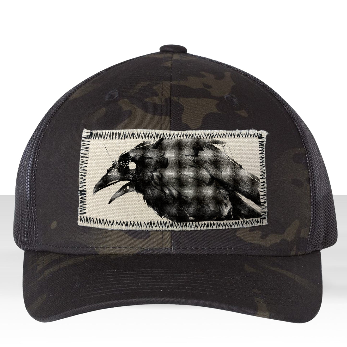 Feisty Crow: Bold and Untamed Trucker Hat
