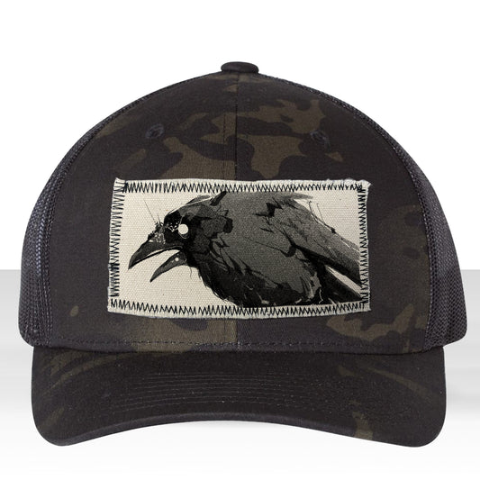 Feisty Crow: Bold and Untamed Trucker Hat