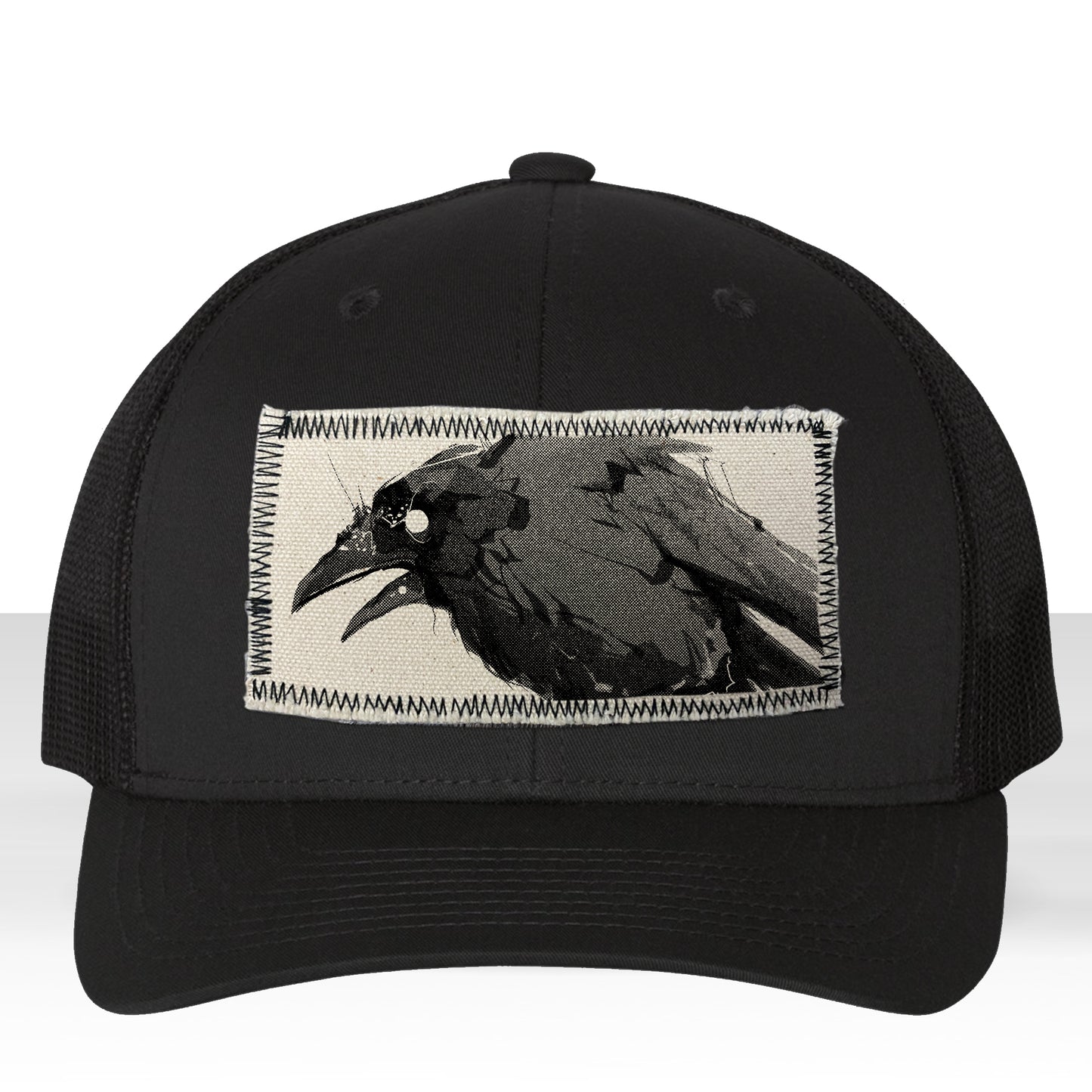 Feisty Crow: Bold and Untamed Trucker Hat