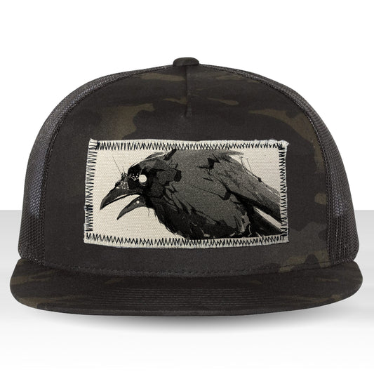 Feisty Crow: Bold and Untamed Trucker Hat