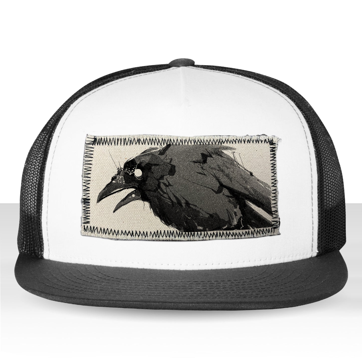 Feisty Crow: Bold and Untamed Trucker Hat