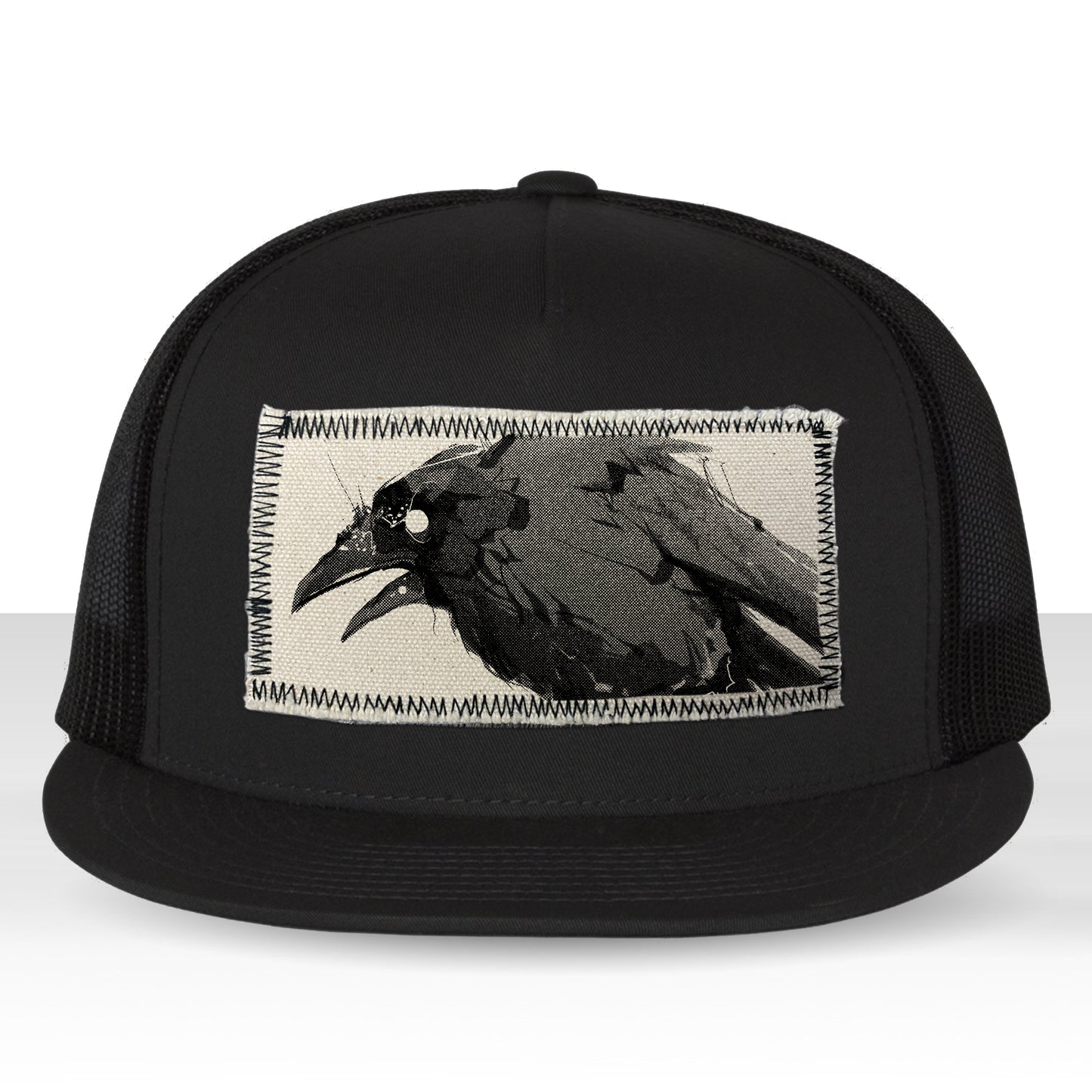 Feisty Crow: Bold and Untamed Trucker Hat