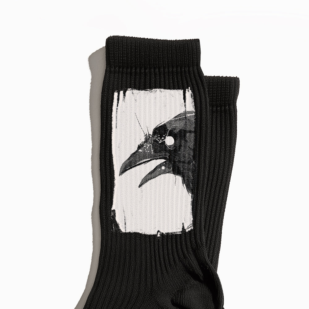 Feisty Crow Crew Socks