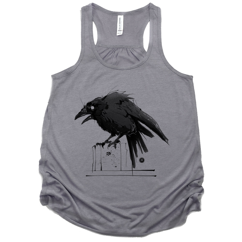 Feisty Crow: Bold and Untamed Tank Top