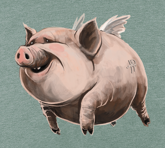 Pork Chop in the Sky T-shirt