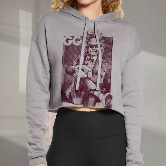 GQ Beetlejuice: Smooth Operator Women's Crop Hoodie