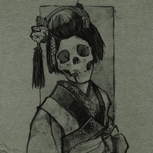 Geisha: Traditional Elegance with a Gritty Twist T-shirt