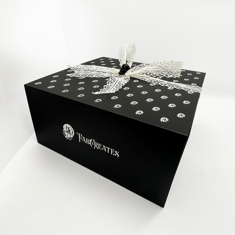 Fab`s Magnetic Gift Box – 12” x 12” x 6” (Hand-Wrapped Bow)